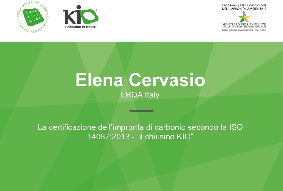 di carbonio secondo la ISO