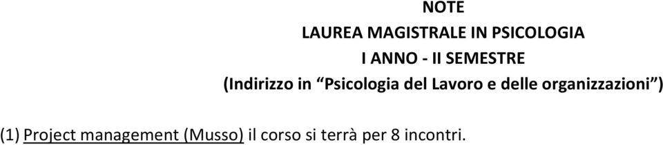 Lavoro e delle organizzazioni ) (1) Project