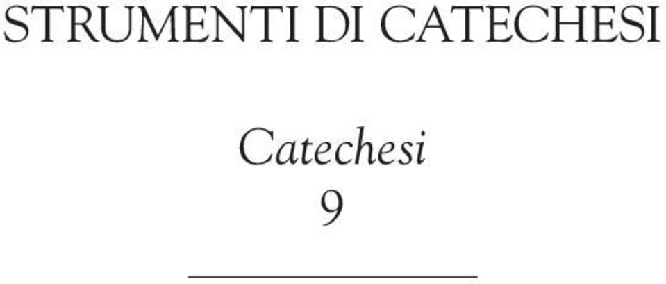 CATECHESI