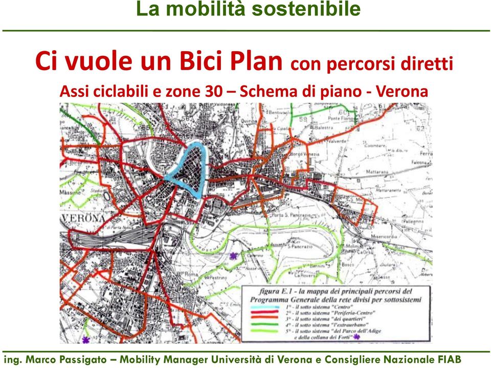 Assi ciclabili e zone