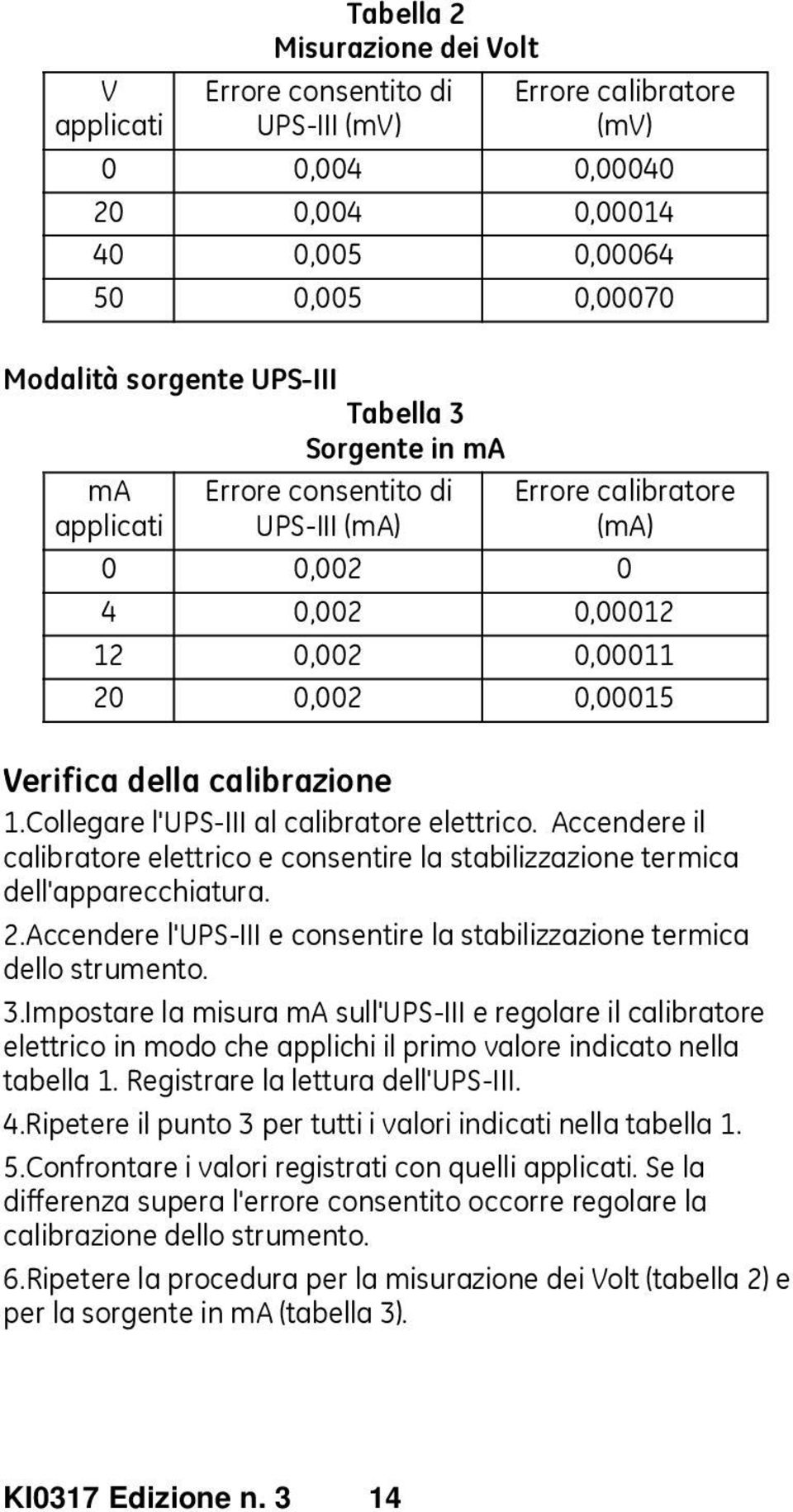 Collegare l'ups-iii al calibratore elettrico. Accendere il calibratore elettrico e consentire la stabilizzazione termica dell'apparecchiatura. 2.