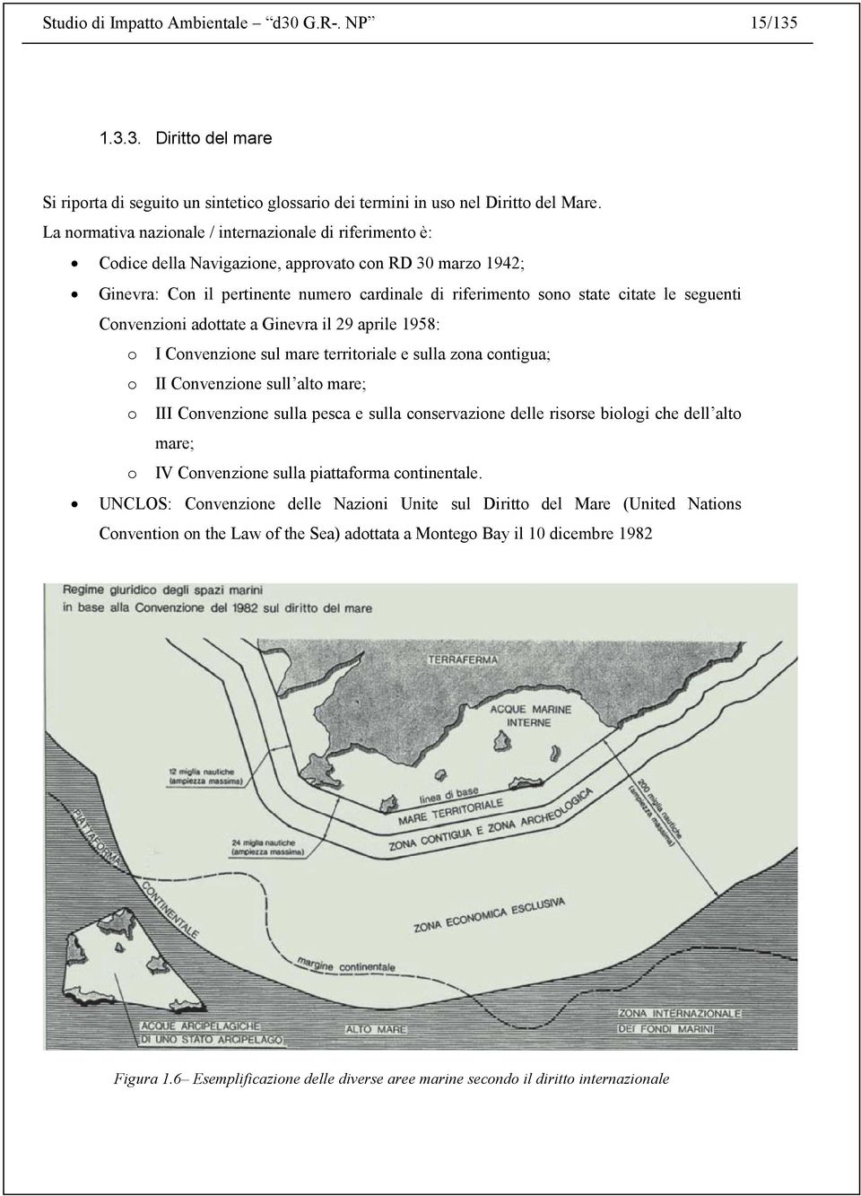 seguenti Convenzioni adottate a Ginevra il 29 aprile 1958: o I Convenzione sul mare territoriale e sulla zona contigua; o II Convenzione sull alto mare; o III Convenzione sulla pesca e sulla