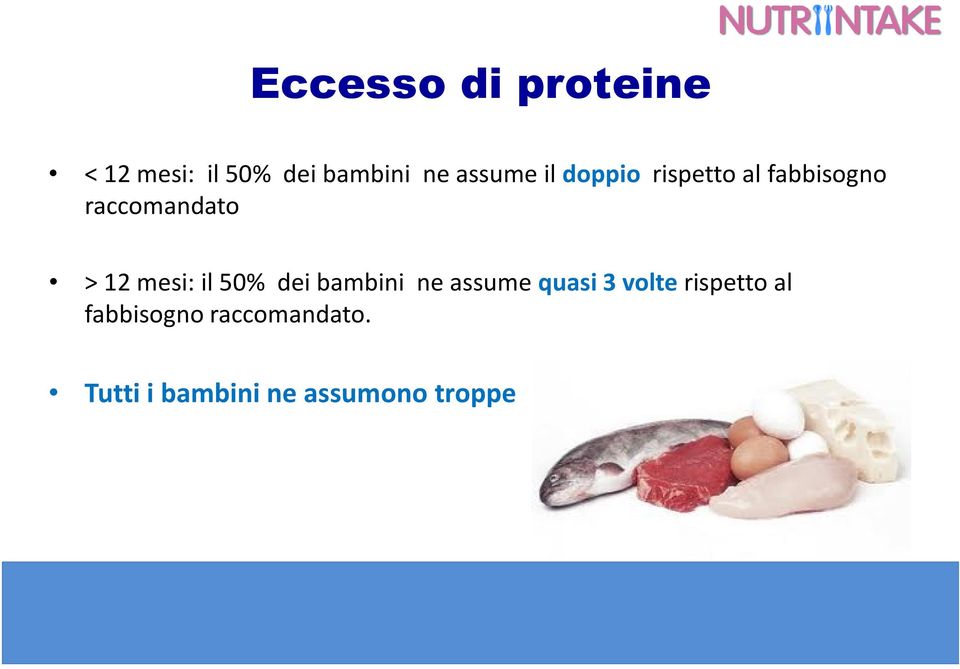 mesi: il50% deibambini ne assume quasi 3 volte