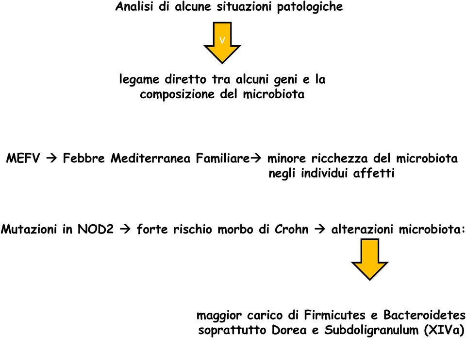 microbiota negli individui affetti Mutazioni in NOD2 forte rischio morbo di Crohn