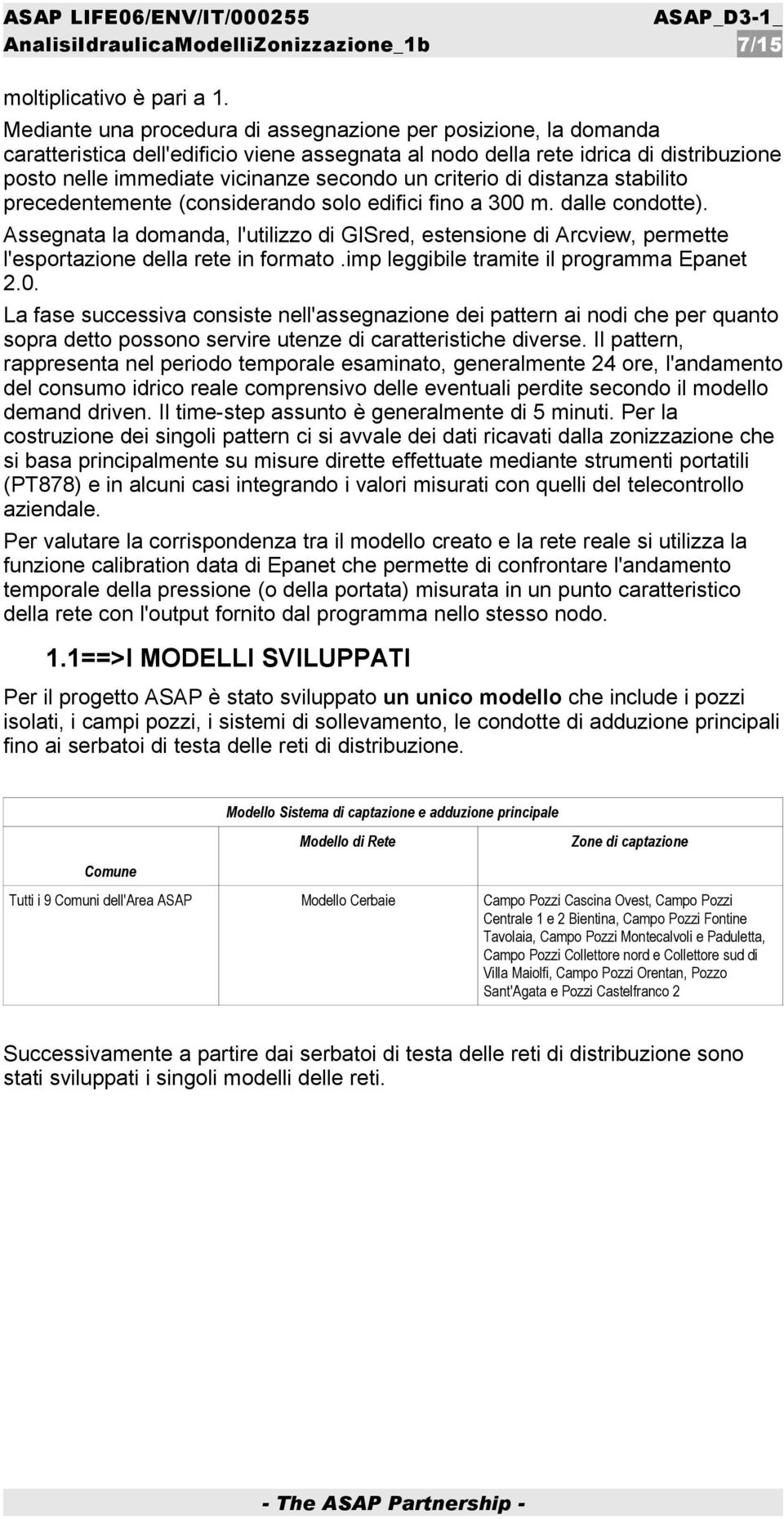 criterio di distanza stabilito precedentemente (considerando solo edifici fino a 300 m. dalle condotte).