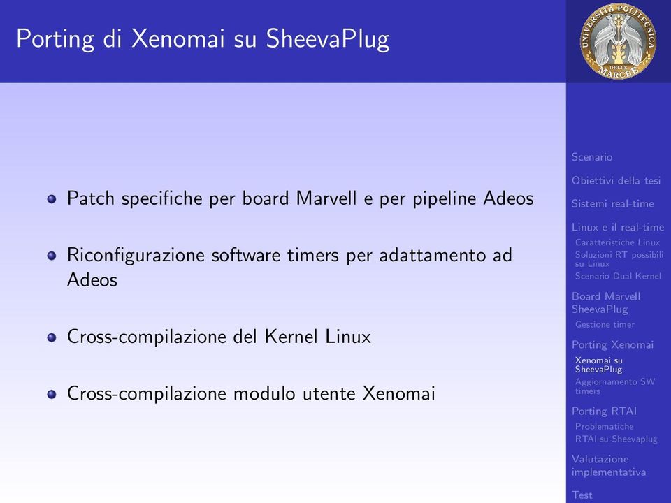 adattamento ad Adeos Cross-compilazione del