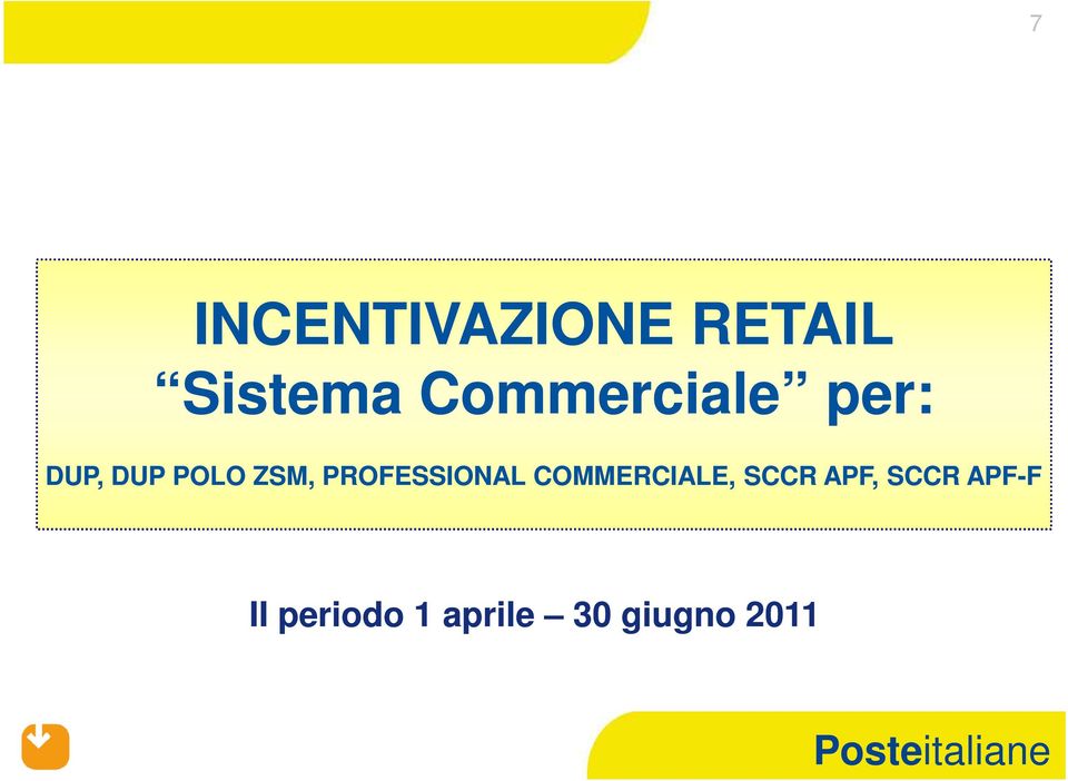 PROFESSIONAL COMMERCIALE, SCCR APF,