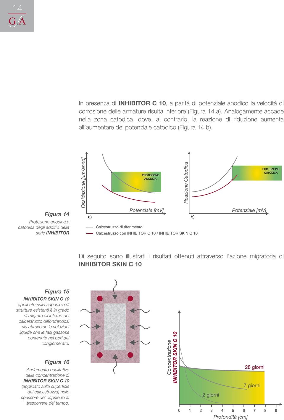 Figura 14 Protezione anodica e catodica degli additivi della serie INHIBITOR Di seguito sono illustrati i risultati ottenuti attraverso l azione migratoria di INHIBITOR SKIN C 10 Figura 15 INHIBITOR