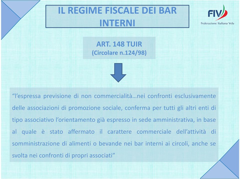 sociale, conferma per tutti gli altri enti di tipo associativo l orientamento già espresso in sede amministrativa, in