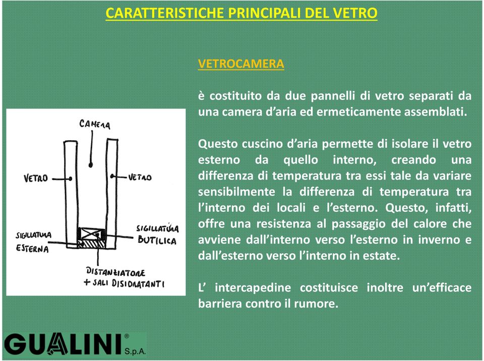 sensibilmente la differenza di temperatura tra l interno dei locali e l esterno.