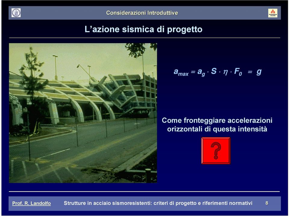 orizzontali di questa intensità Strutture in acciaio