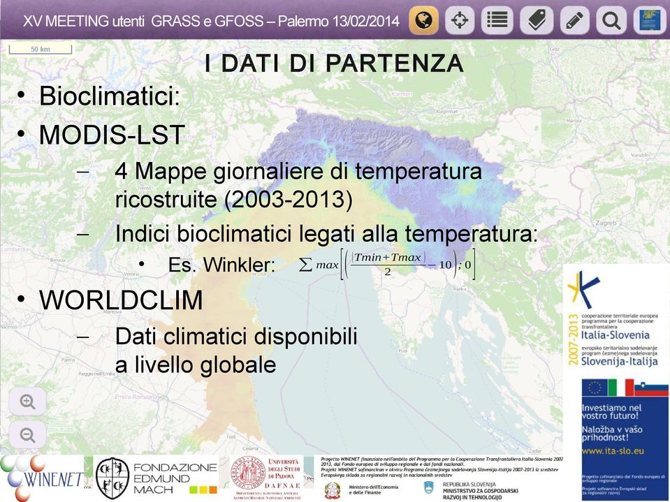 bioclimatici legati alla temperatura: Es.