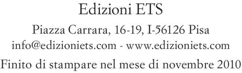 info@edizioniets.com - www.