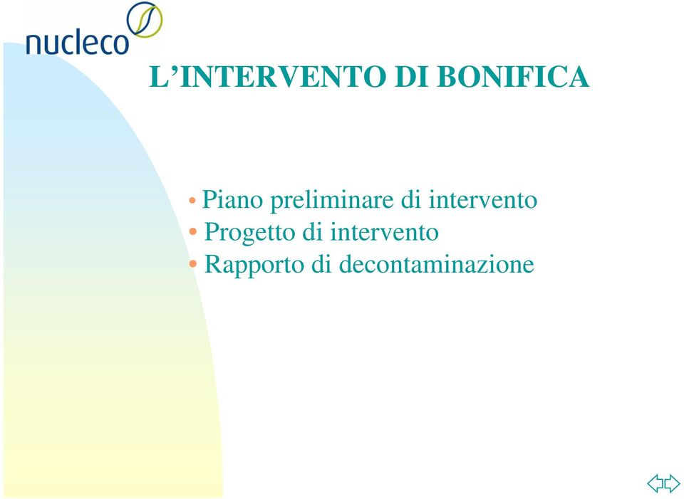 intervento Progetto di