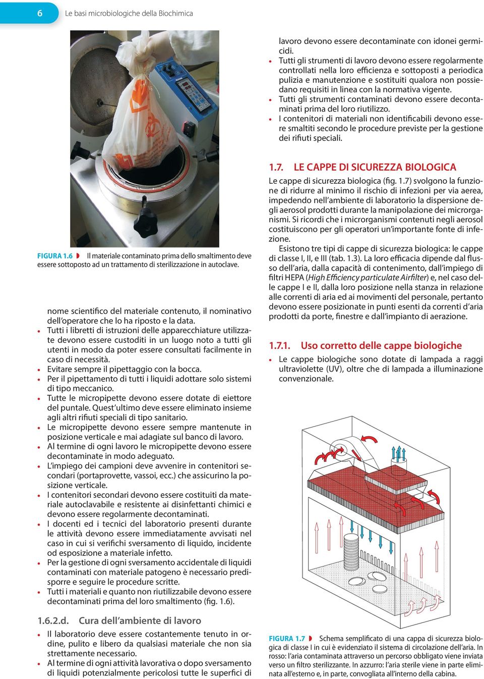 la normativa vigente. Tutti gli strumenti contaminati devono essere decontaminati prima del loro riutilizzo.