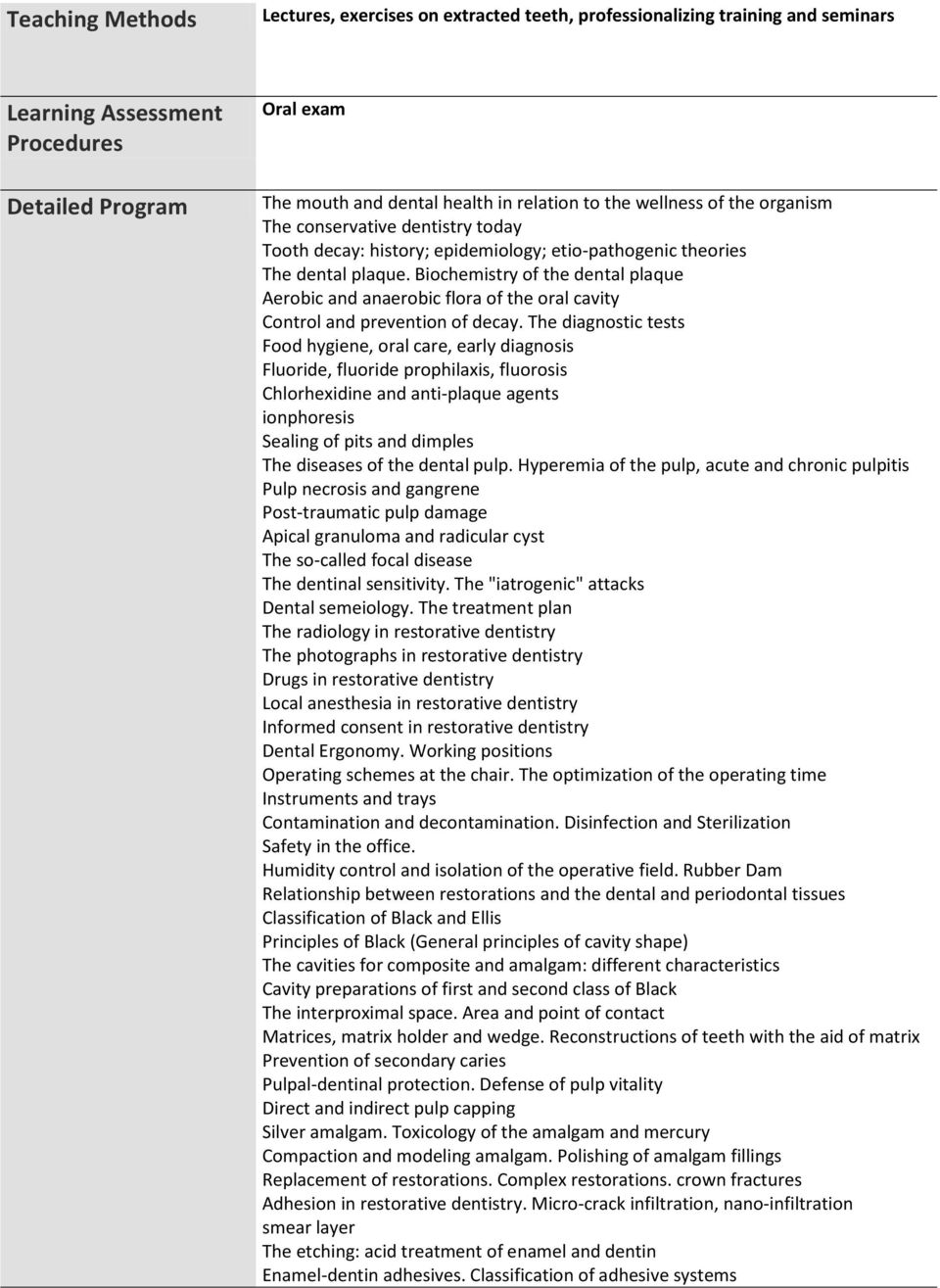 Biochemistry of the dental plaque Aerobic and anaerobic flora of the oral cavity Control and prevention of decay.