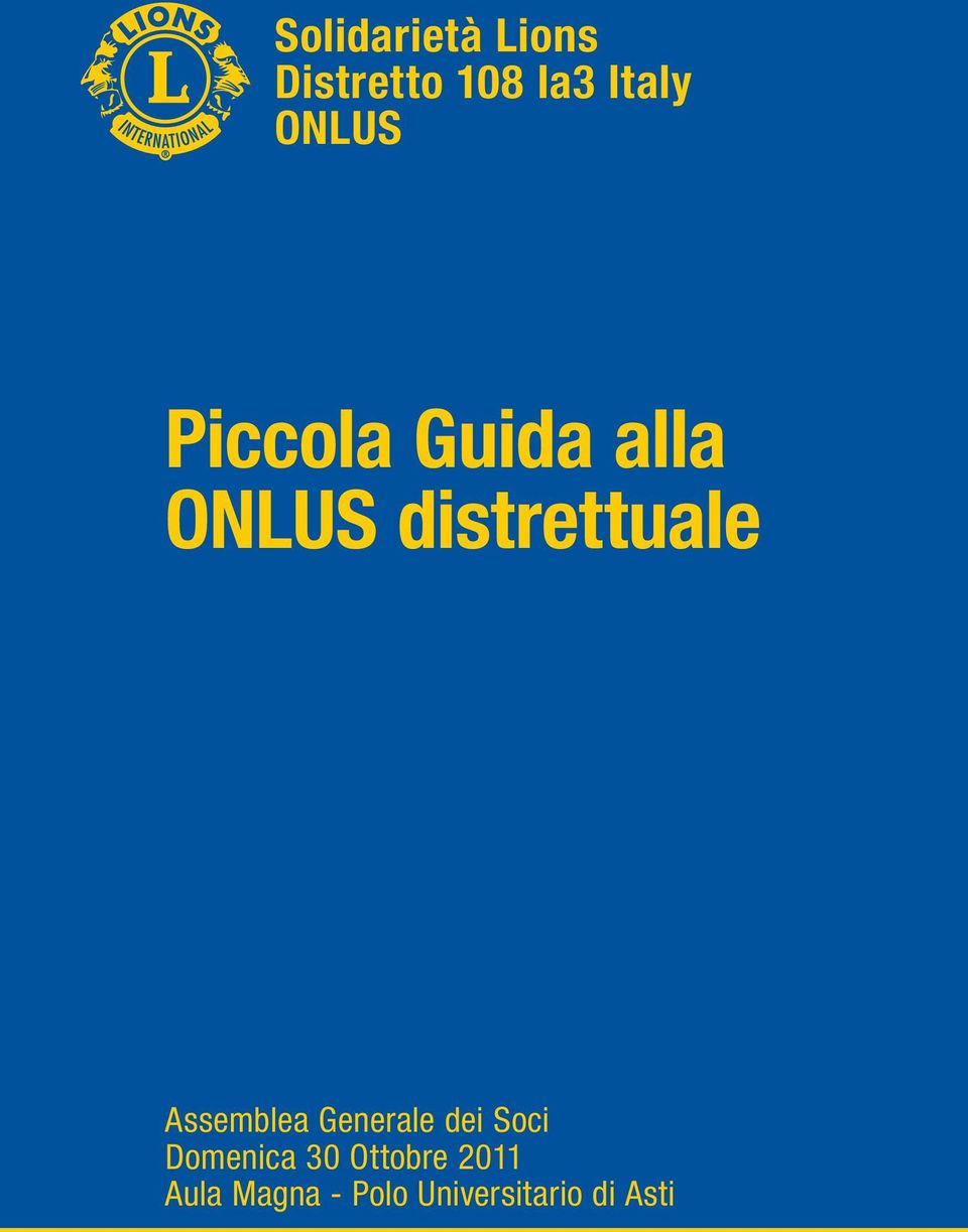 Assemblea Generale dei Soci Domenica 30