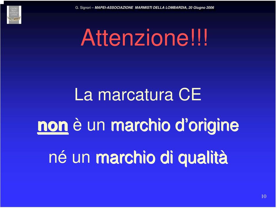 non èun marchio d