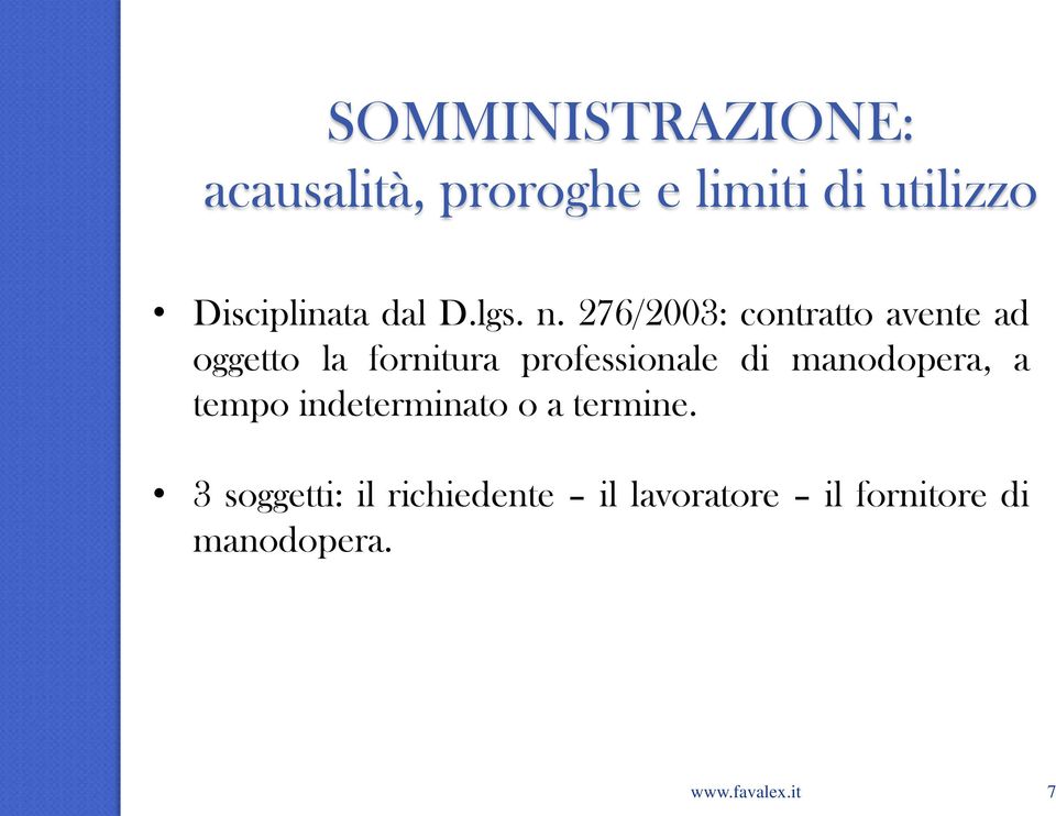 professionale di manodopera, a tempo indeterminato o a