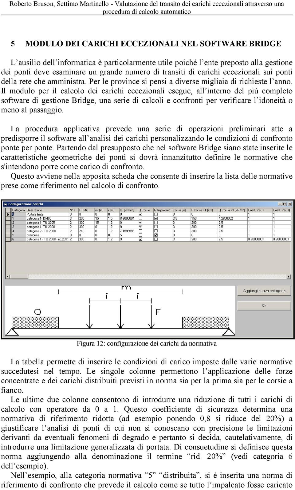 Il modulo per il calcolo dei carichi eccezionali esegue, all interno del più completo software di gestione Bridge, una serie di calcoli e confronti per verificare l idoneità o meno al passaggio.