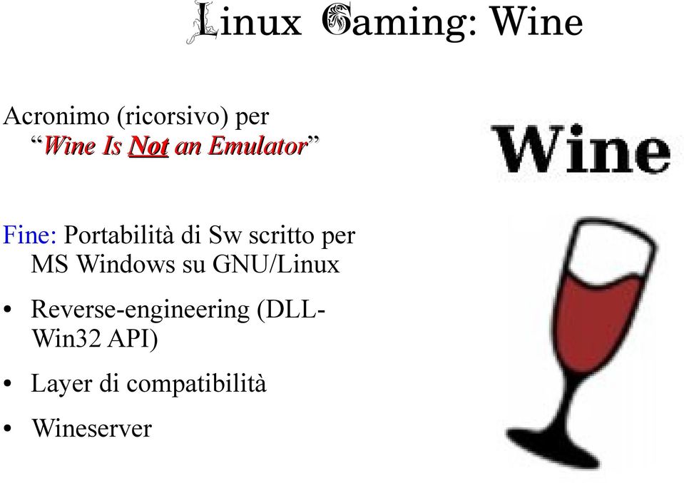 scritto per MS Windows su GNU/Linux