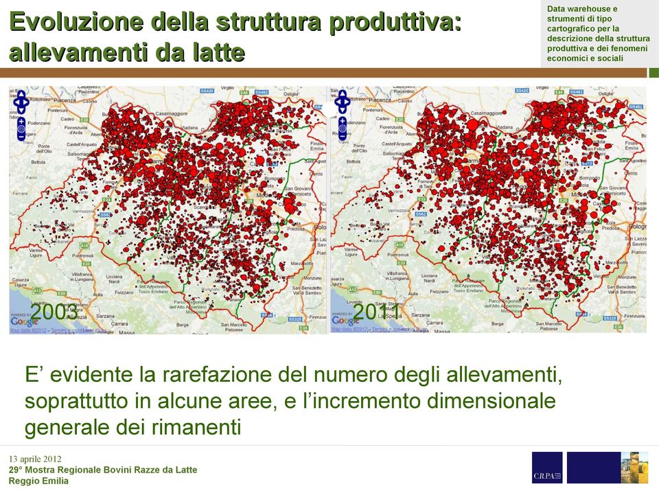 allevamenti, soprattutto in alcune aree,