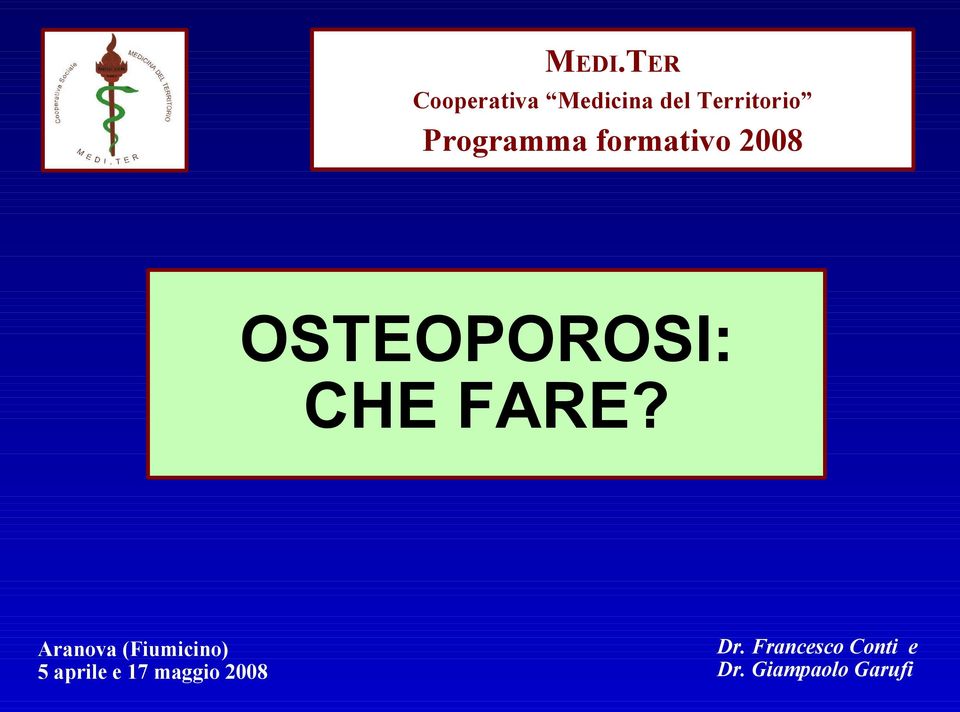 FARE? Aranova (Fiumicino) 5 aprile e 17