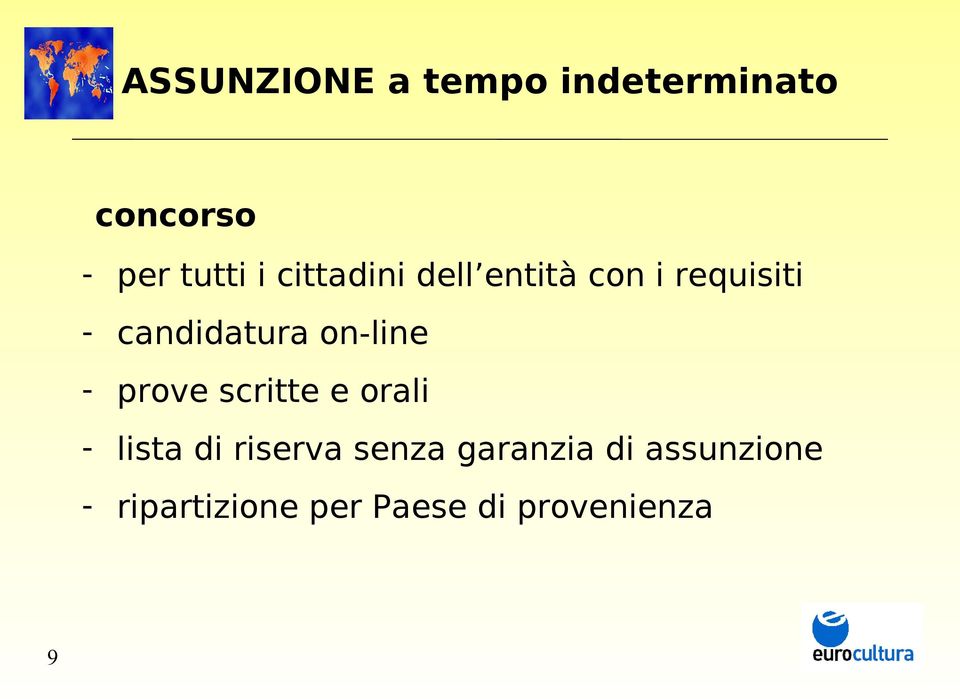 on-line - prove scritte e orali - lista di riserva senza