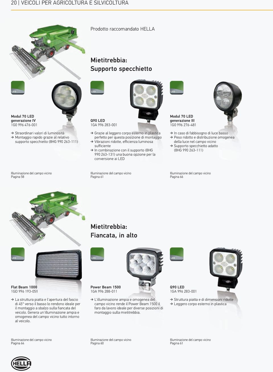 montaggio Vibrazioni ridotte, efficienza luminosa sufficiente In combinazione con il supporto (8HG 990 263-131) una buona opzione per la conversione ai In caso di fabbisogno di luce basso Peso