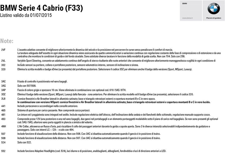 una centralina che monitora le condizioni di guida e del fondo stradale. Sono adottate diverse tarature in funzione della modalità di guida scelta. Non con 704. Solo con 258.