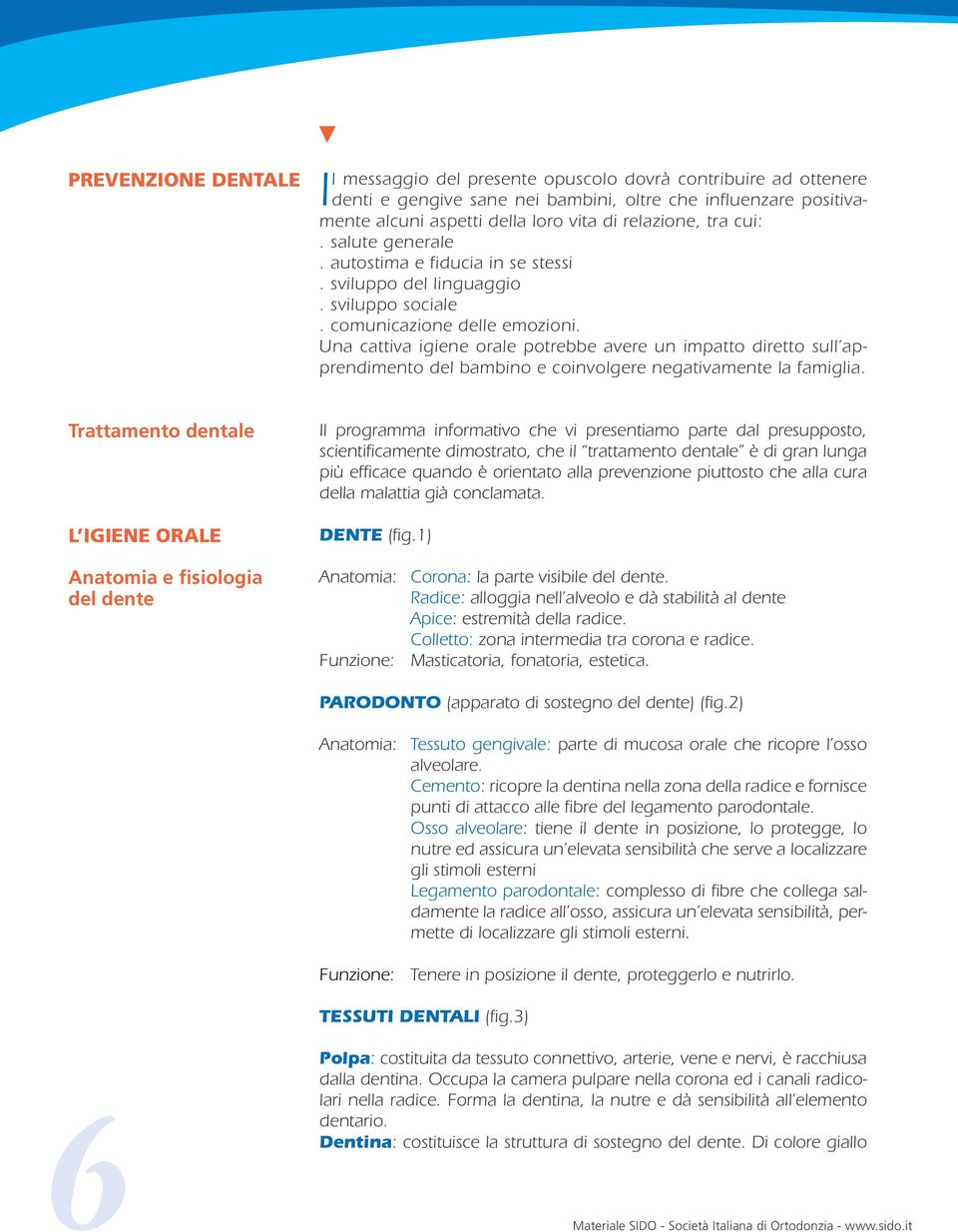 Trattamnt dntal L IGIENE ORALE Anatmia fisilgia dl dnt Il prgramma infrmativ ch vi prsntiam part dal prsuppst, scintificamnt dimstrat, ch il trattamnt dntal è di gran lunga più fficac quand è rintat