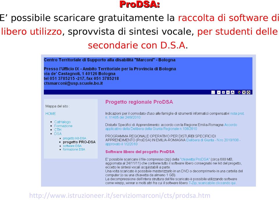 di sintesi vocale, per studenti delle secondarie con