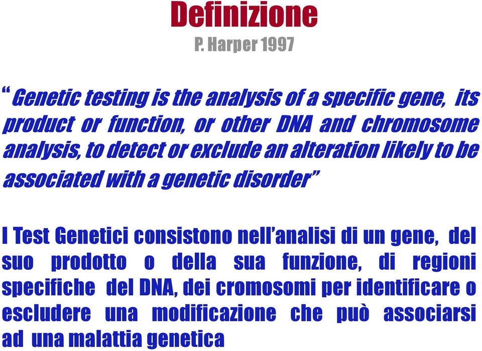 chromosome analysis, to detect or exclude an alteration likely to be associated with a genetic disorder I Test