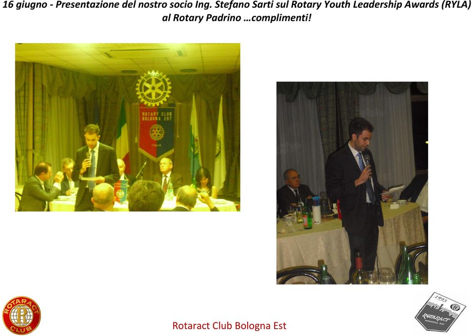 Stefano Sarti sul Rotary Youth