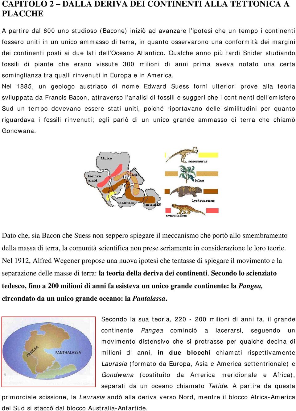 Qualche anno più tardi Snider studiando fossili di piante che erano vissute 300 milioni di anni prima aveva notato una certa sominglianza tra qualli rinvenuti in Europa e in America.