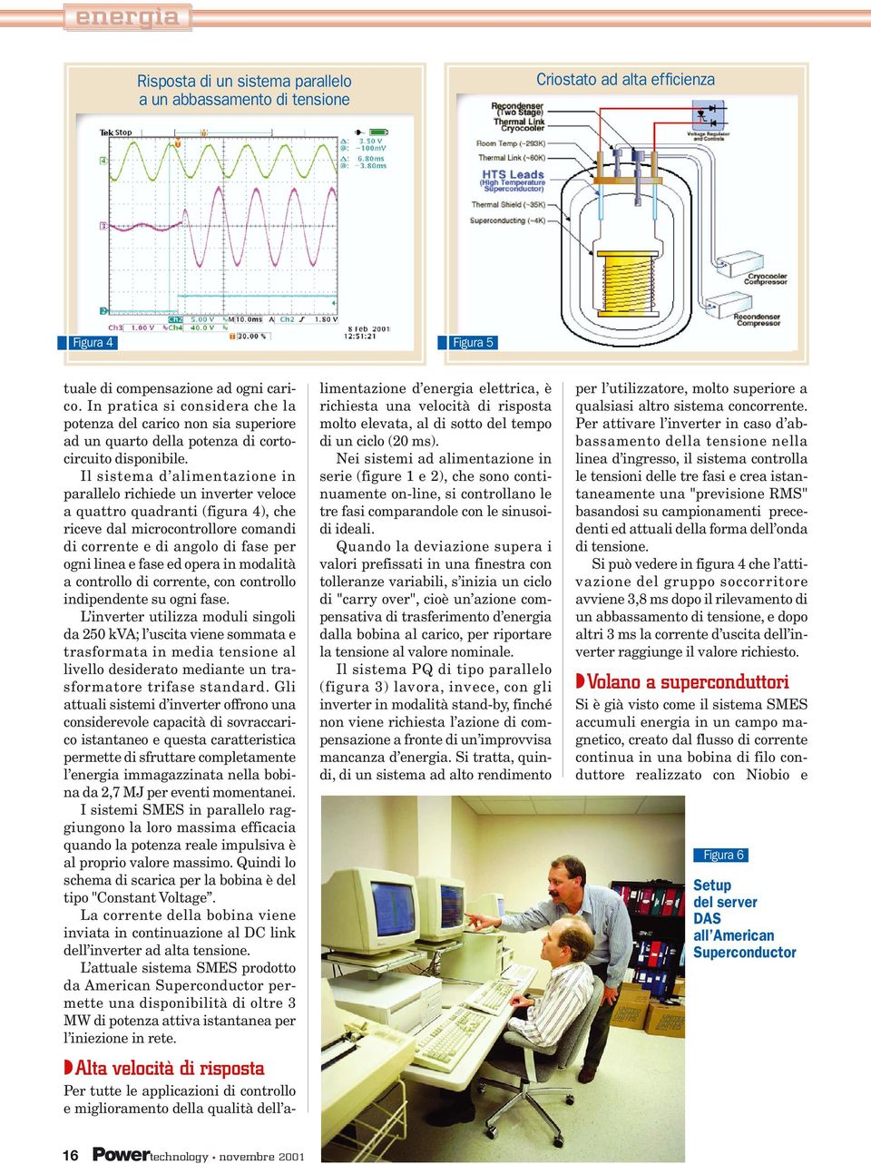 Il sistema d alimentazione in parallelo richiede un inverter veloce a quattro quadranti (figura 4), che riceve dal microcontrollore comandi di corrente e di angolo di fase per ogni linea e fase ed