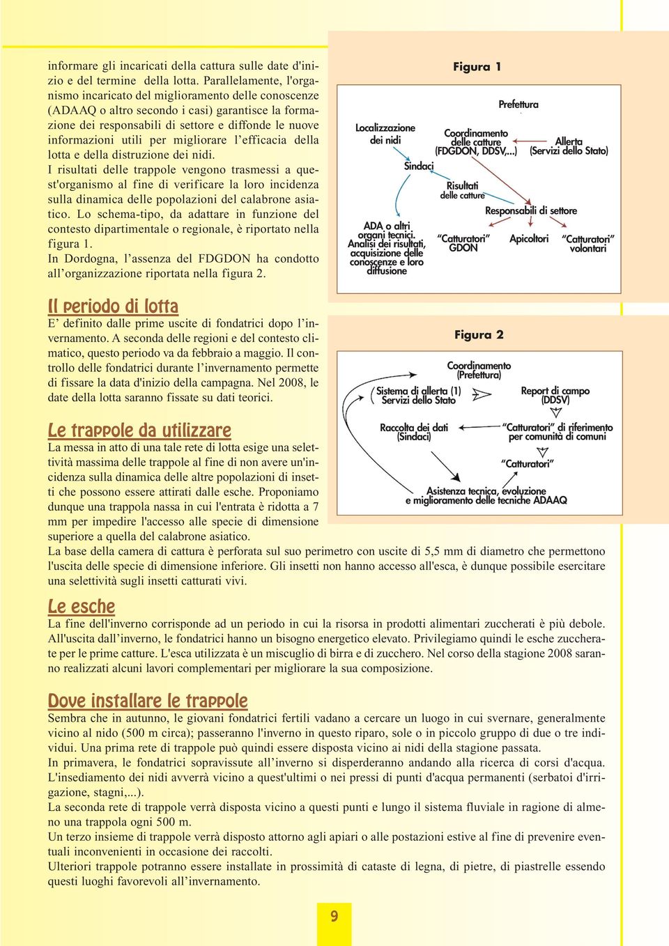 per migliorare l efficacia della lotta e della distruzione dei nidi.