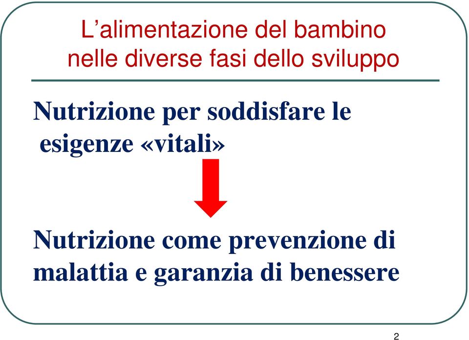 Nutrizione come prevenzione