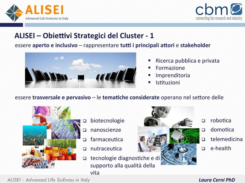 le temabche considerate operano nel se1ore delle q q q q biotecnologie nanoscienze farmaceu6ca nutraceu6ca