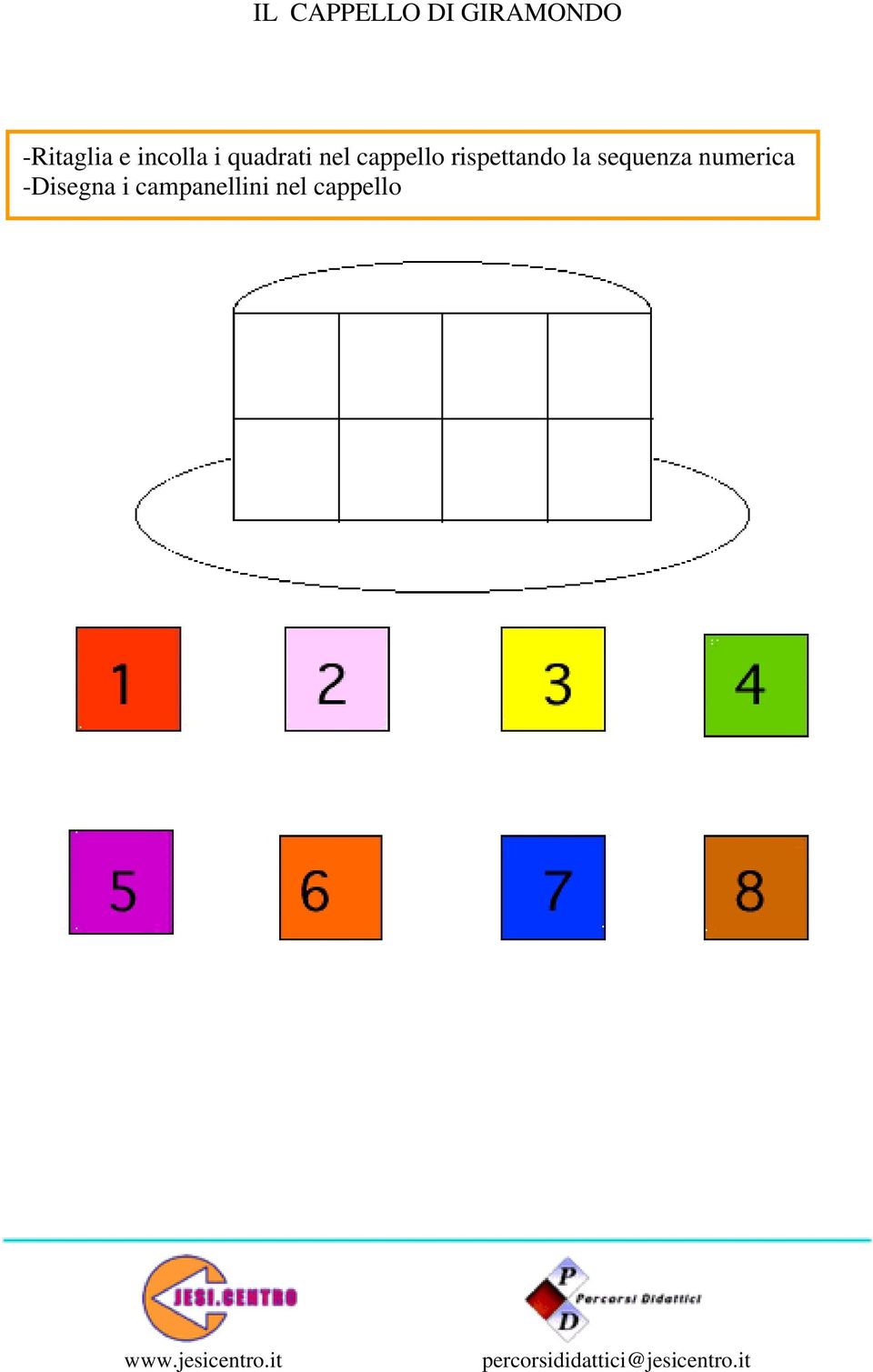 rispettando la sequenza numerica