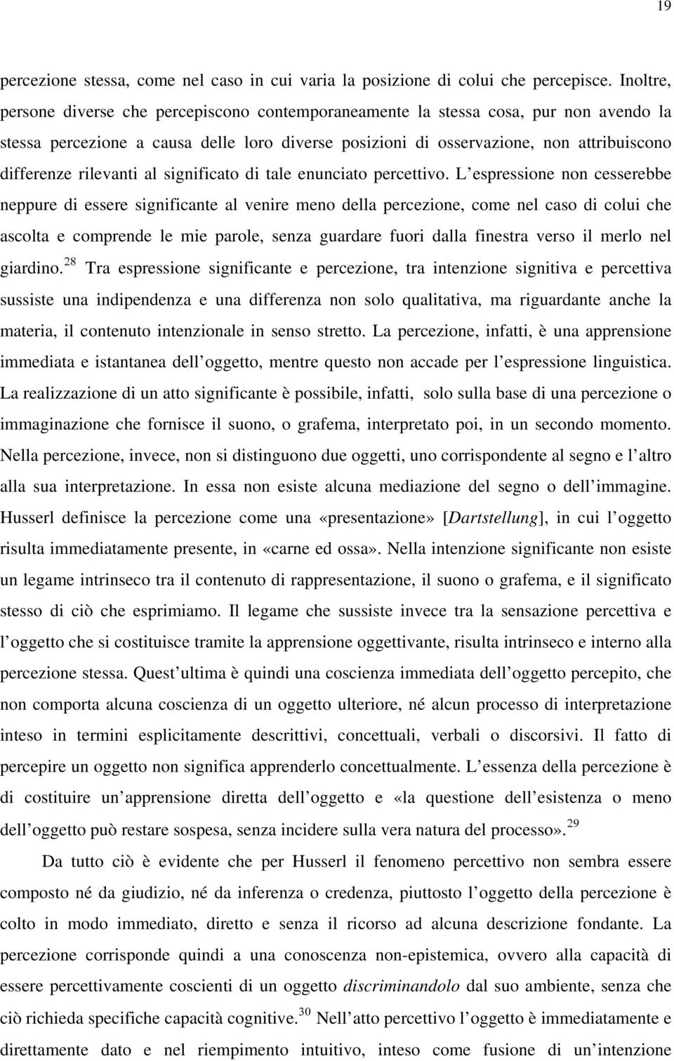 rilevanti al significato di tale enunciato percettivo.