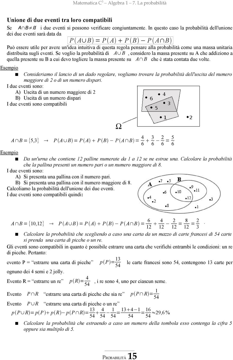 unitaria distribuita sugli eventi.