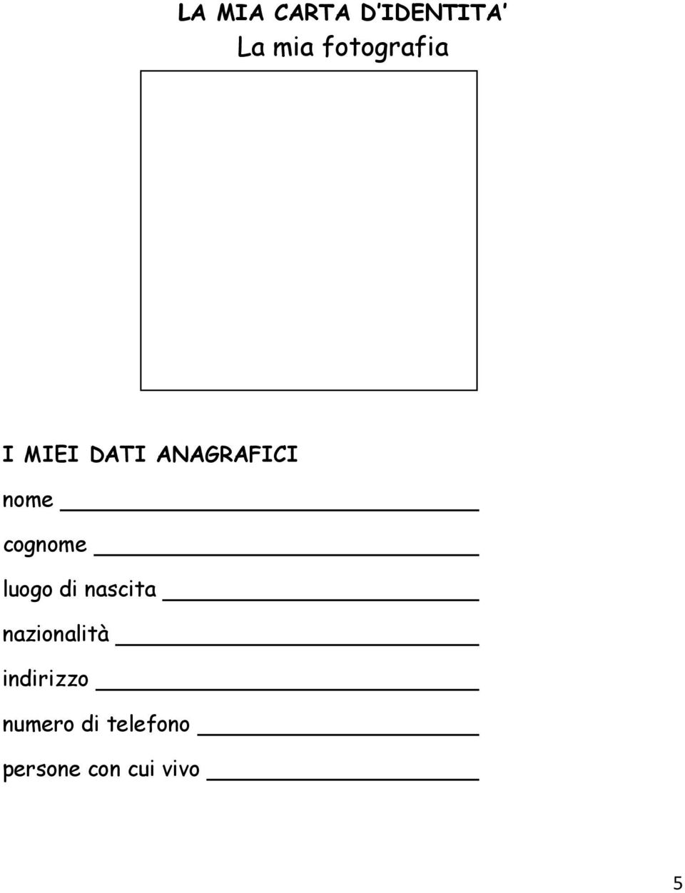 cognome luogo di nascita nazionalità