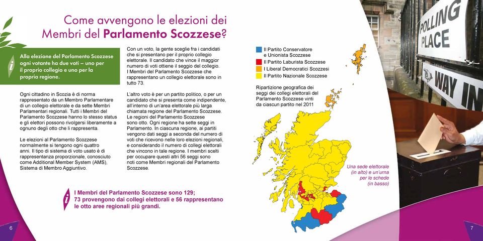 Tutt Membr del Parlamento Scozzese hanno lo stesso status e gl elettor possono rvolgers lberamente a ognuno degl otto che l rappresenta.