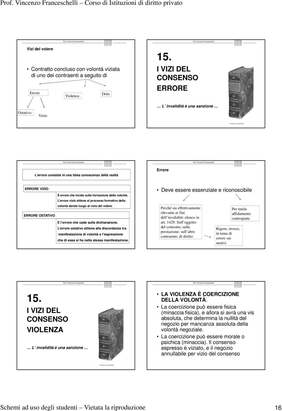 della volontà. L errore vizio attiene al processo formativo della volontà dando luogo al vizio del volere. E l errore che cade sulla dichiarazione.