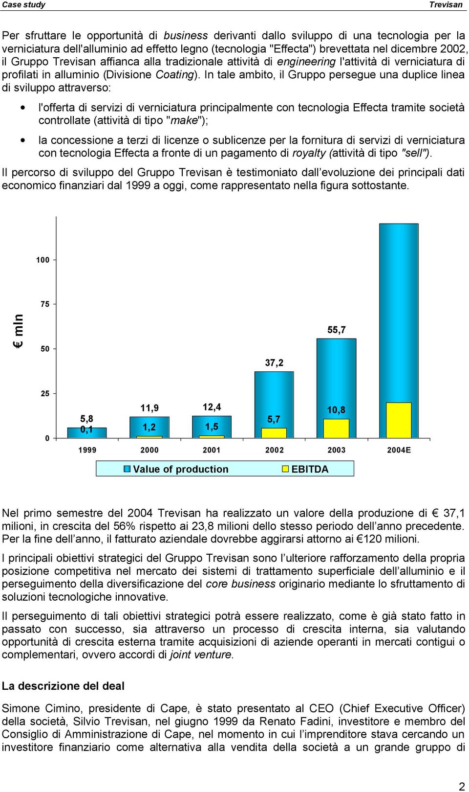 In tale ambito, il Gruppo persegue una duplice linea di sviluppo attraverso: l'offerta di servizi di verniciatura principalmente con tecnologia Effecta tramite società controllate (attività di tipo