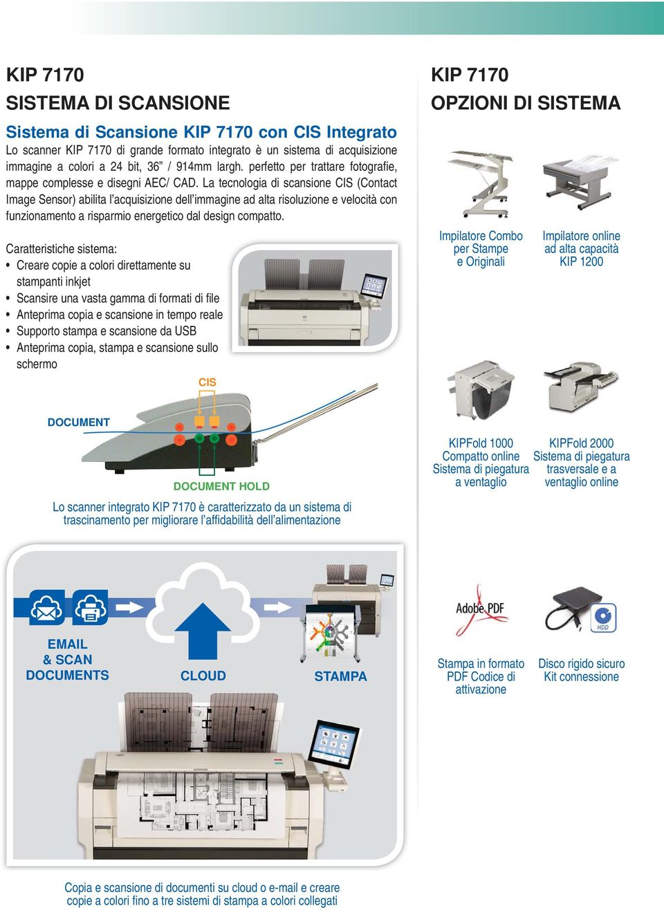 La tecnologia di scansione CIS (Contact Image Sensor) abilita l acquisizione dell immagine ad alta risoluzione e velocità con funzionamento a risparmio energetico dal design compatto.