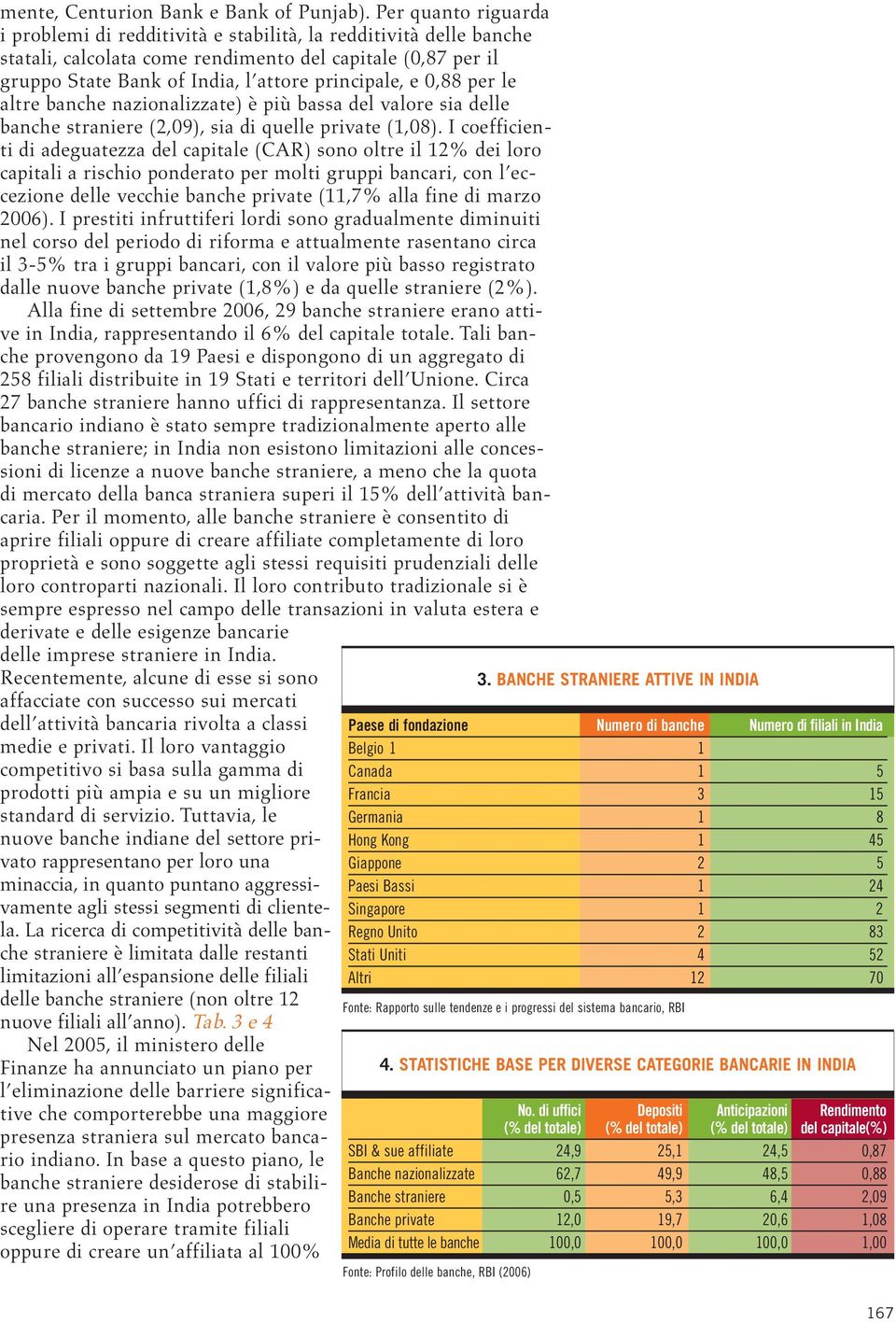 0,88 per le altre banche nazionalizzate) è più bassa del valore sia delle banche straniere (2,09), sia di quelle private (1,08).