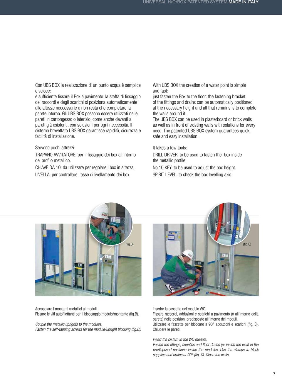 Gli UBS BOX possono essere utilizzati nelle pareti in cartongesso o laterizio, come anche davanti a pareti già esistenti, con soluzioni per ogni neccessità.