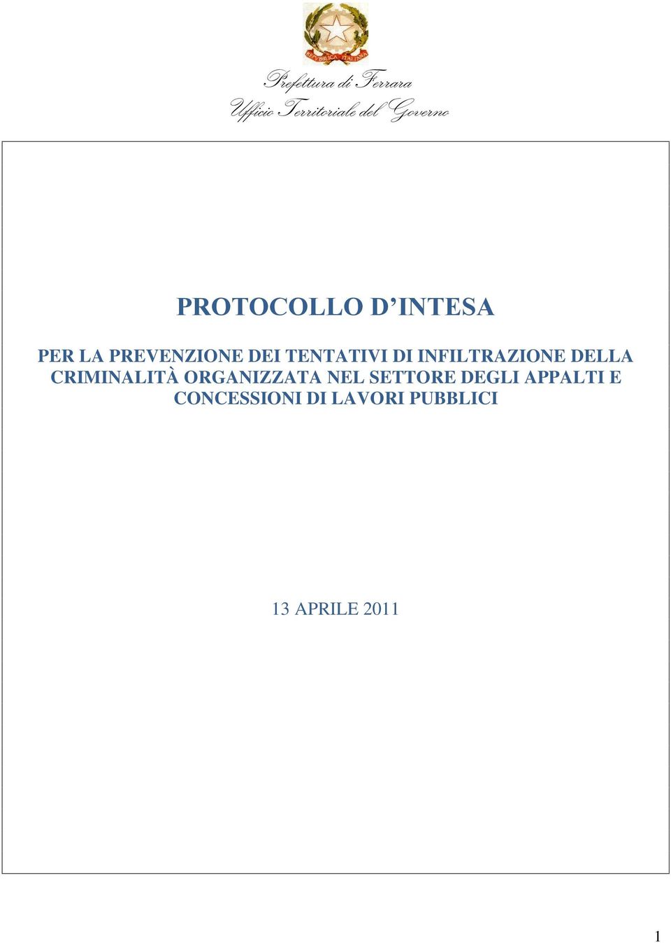 CRIMINALITÀ ORGANIZZATA NEL SETTORE DEGLI